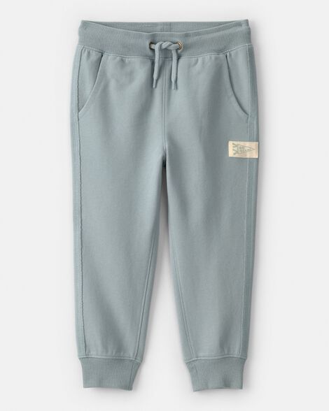 toddler boy french terry joggers - green