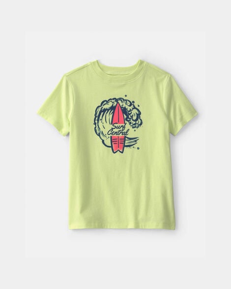 boys 'surf central' graphic tee - green