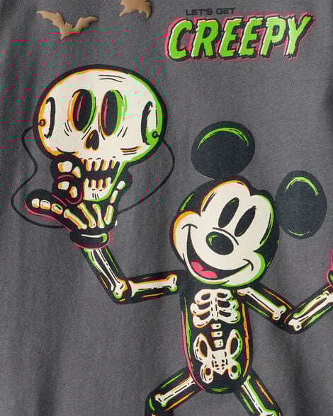 Toddler Disney© Mickey Mouse Halloween short-Sleeve Graphic Tee - Grey