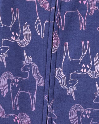 Product image 2 of Toddler 1-Piece Unicorn 100% Snug Fit Cotton Footie Pajamas