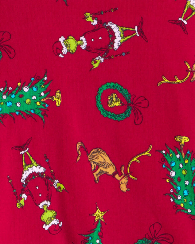 Product image 2 of Kid Dr. Seuss™ The Grinch Print 100% Cotton Long-Sleeve Snug Fit 2-Piece Pajamas - Red