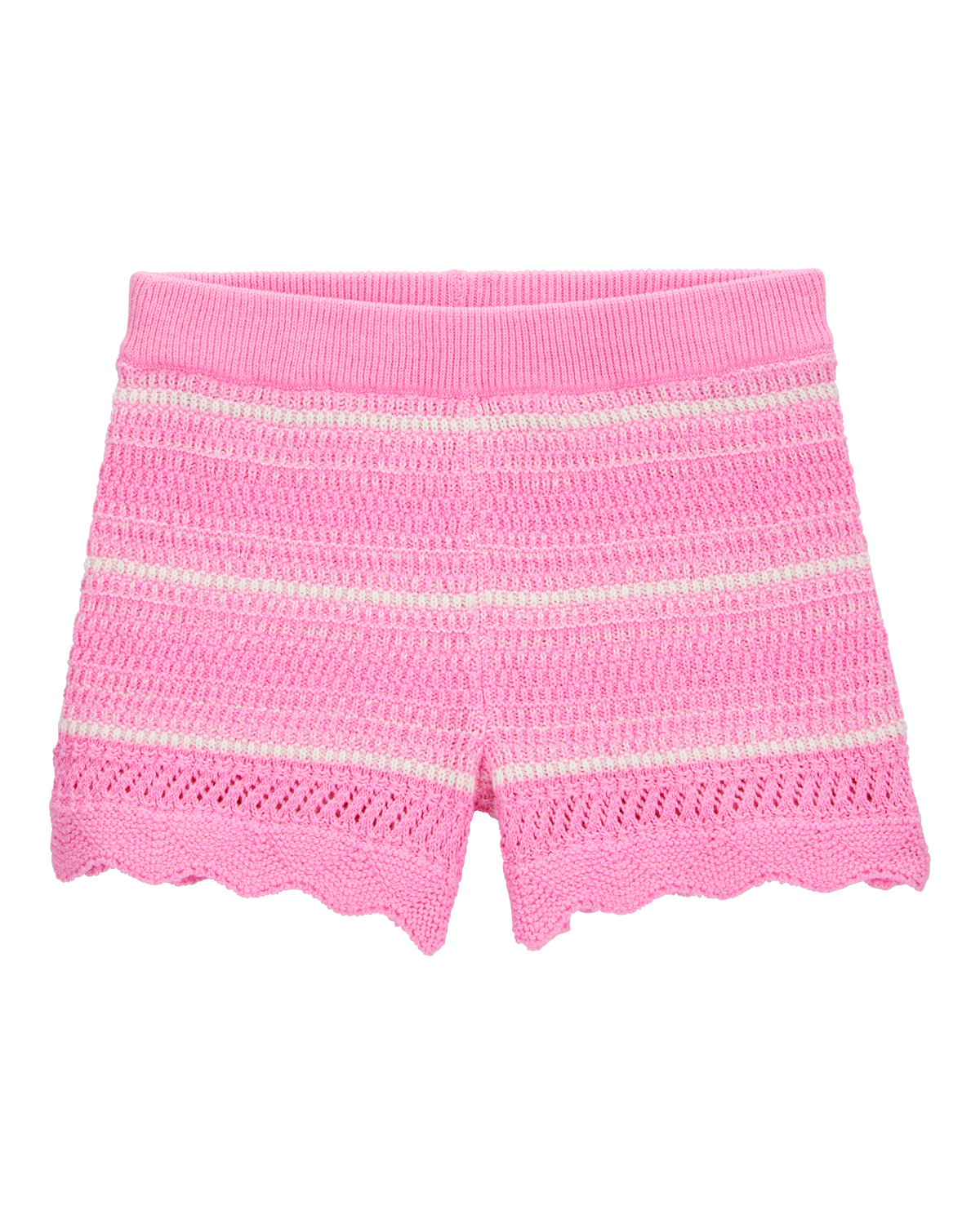 Baby Striped Crotchet Knit Shorts - Pink - OshKosh | Carter's