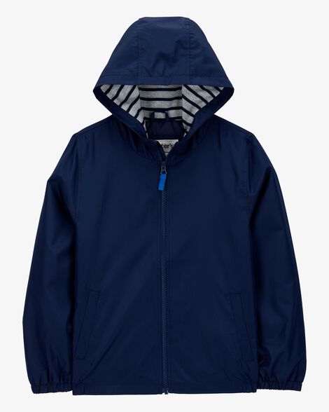  Product image 1 of Kid Solid Windbreaker Jacket - Navy