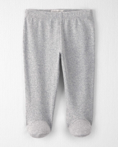 Baby Organic Cotton Rib Footed Pants