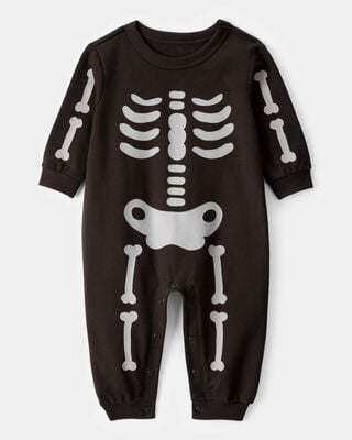 Product image 1 of Baby Skeleton Long-Sleeve Jumpsuit - Black