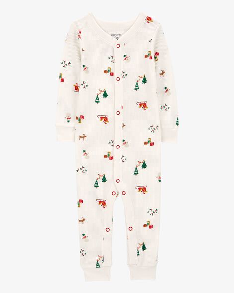 Product image 1 of Baby 1-Piece Christmas Thermal Footless Pajamas