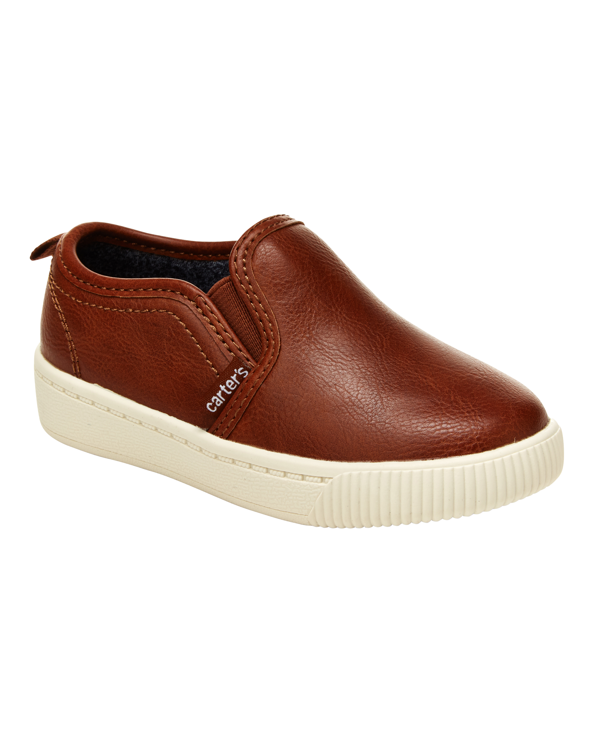 Toddler Faux Leather Casual Sneakers