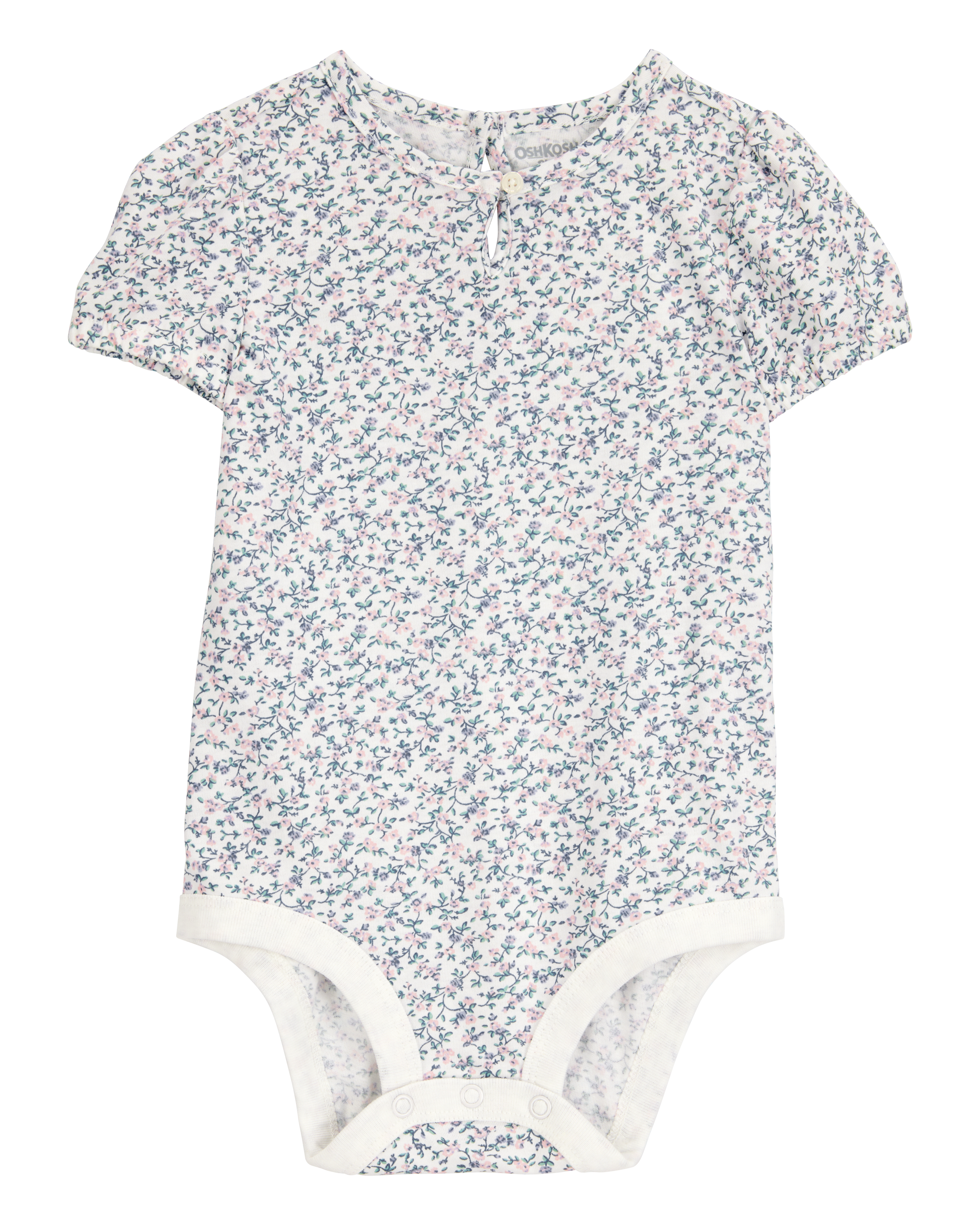 Baby Floral Short-Sleeve Bodysuit