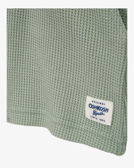 Product image 3 of Baby Waffle Knit Drawstring Shorts - Green