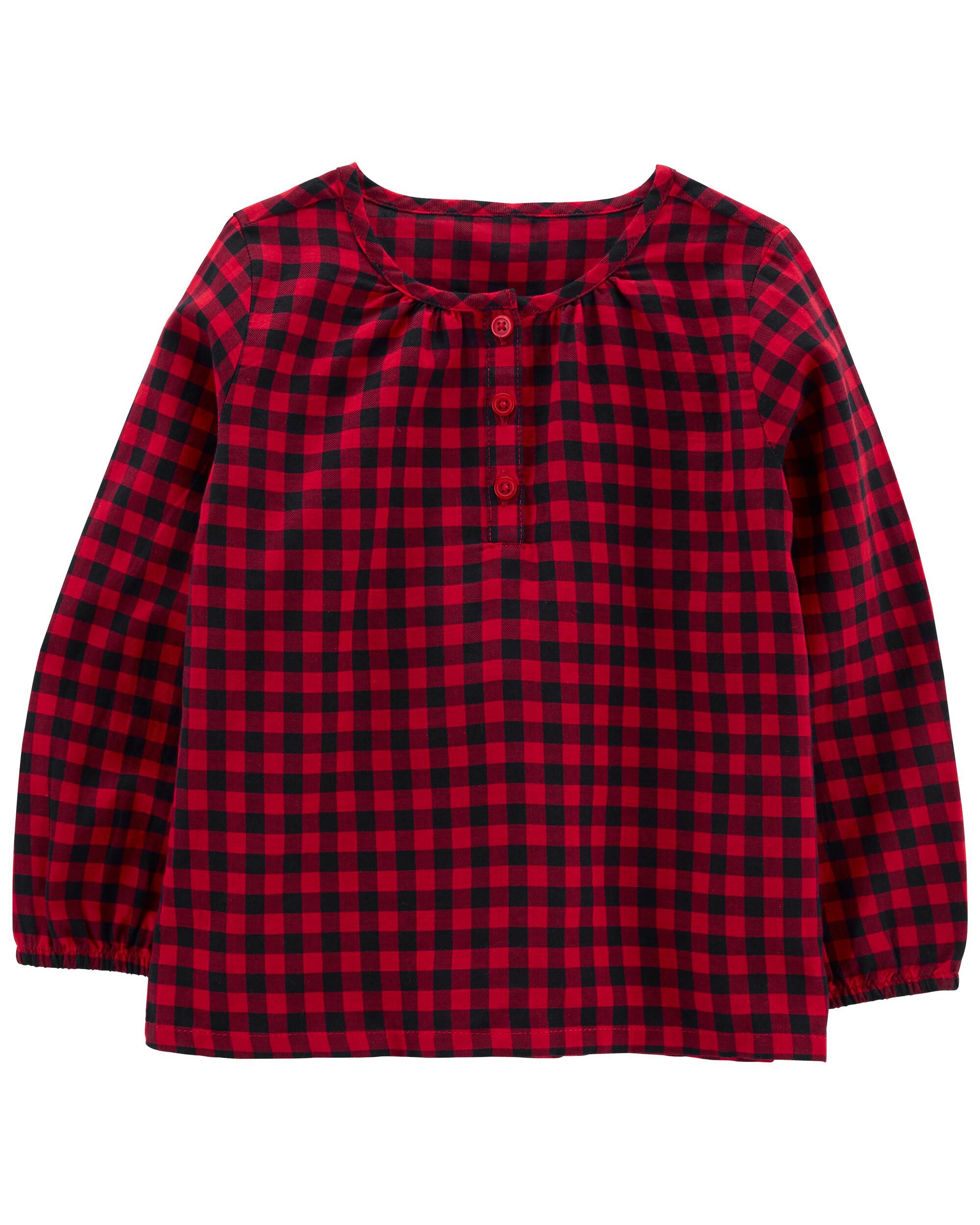 トップス WofG Logo plaid pattern Tee Metallic Modern Classic Shirt - Enchanted Plaid | Talbots