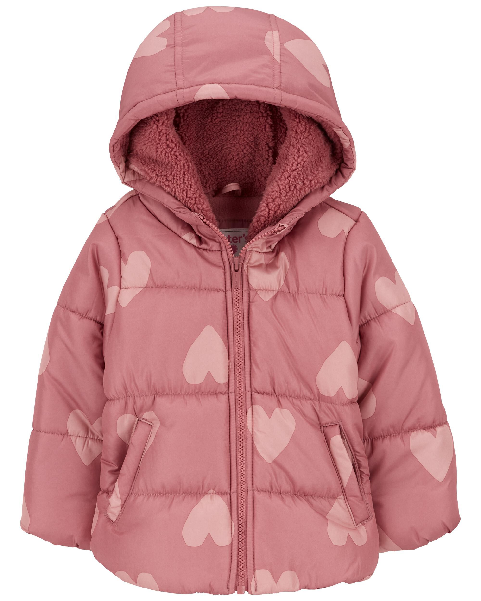 Toddler Heart Puffer Jacket Carter s Carter s