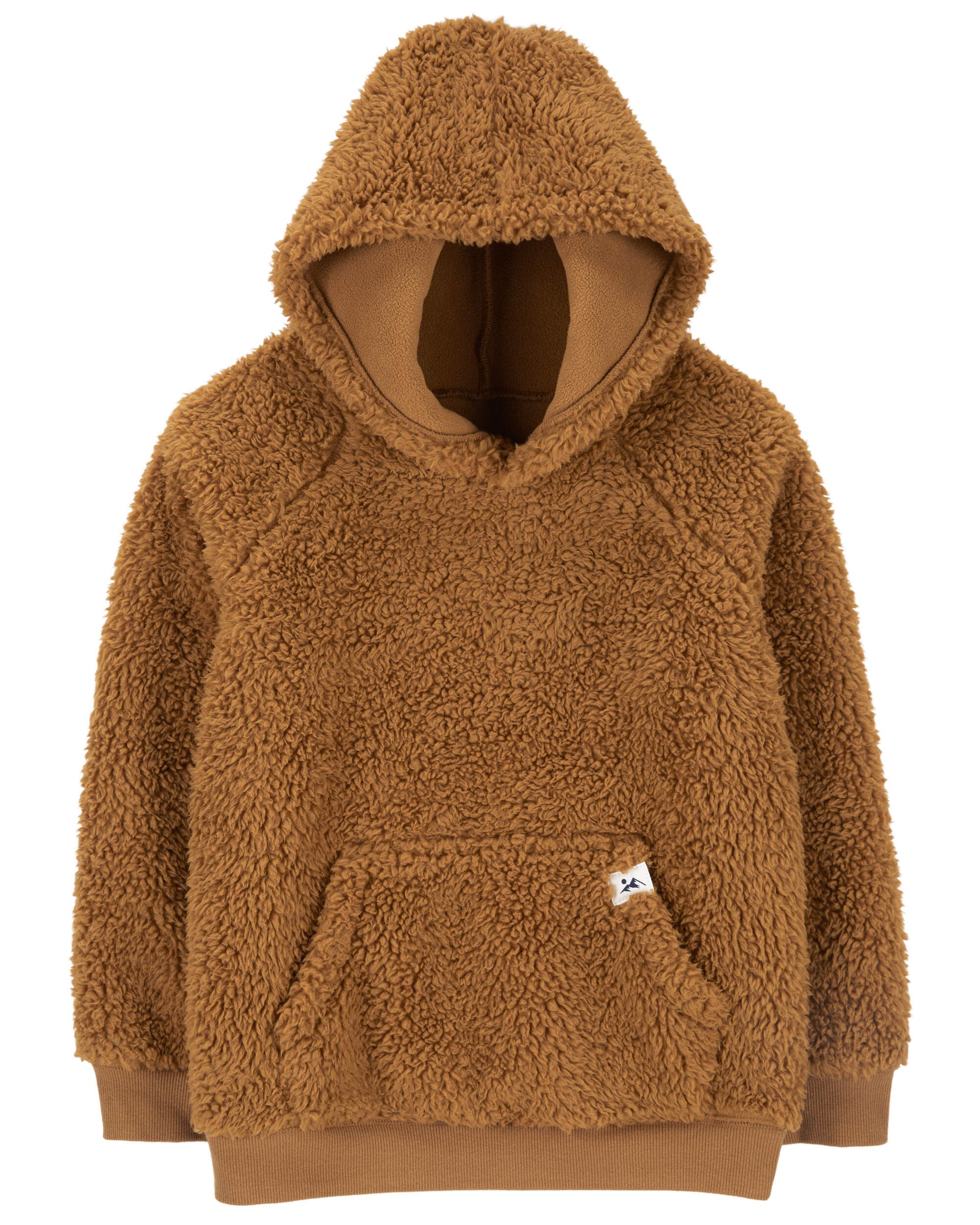 Sherpa pullover sweatshirt top