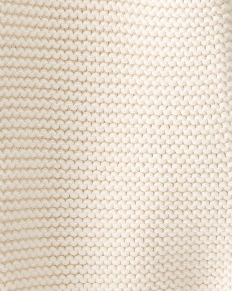  Product image 3 of Toddler Organic Signature Stitch Cardigan in Cream