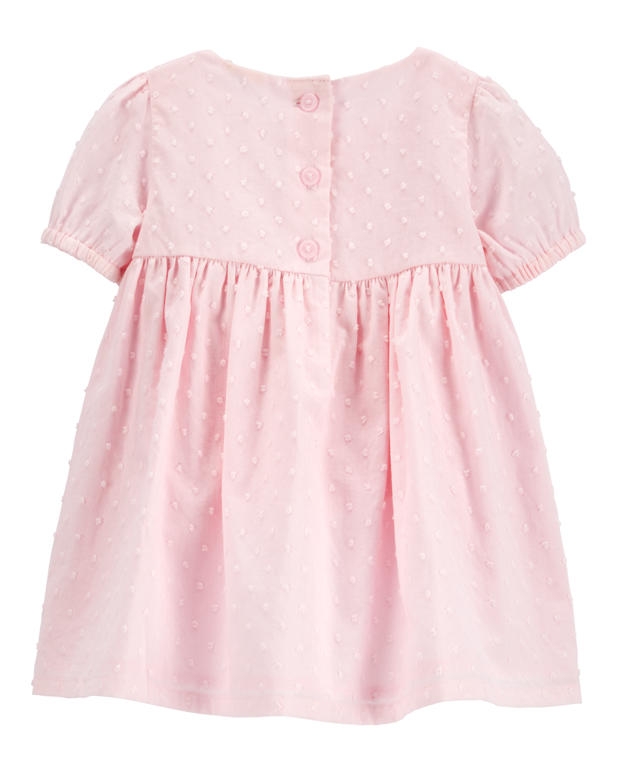 Baby Textured Babydoll Dress- Pink - OshKosh | Carter's