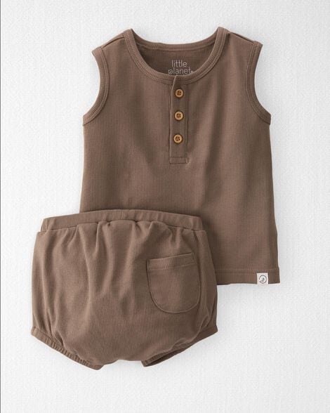 Product image 1 of Baby 2-Piece Organic Cotton Rib Play Set