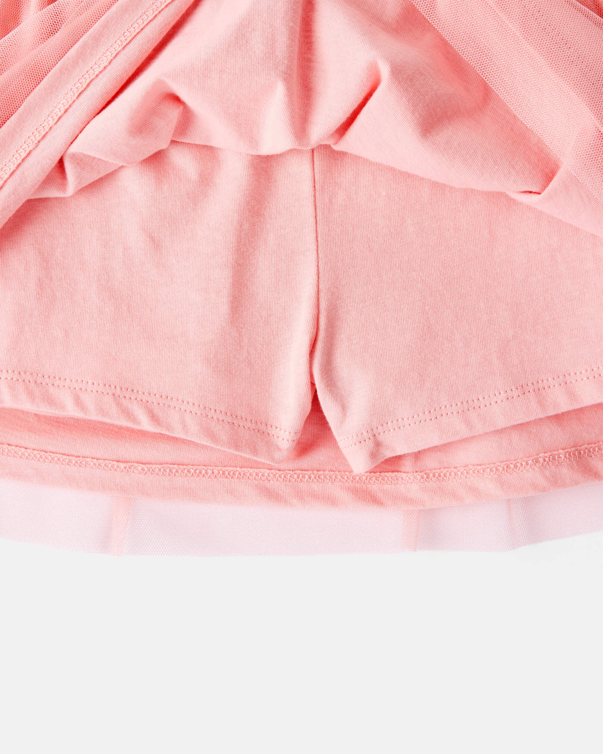 Toddler Girl Bow Long-Sleeve Top & Tulle Skirt Set - Pink