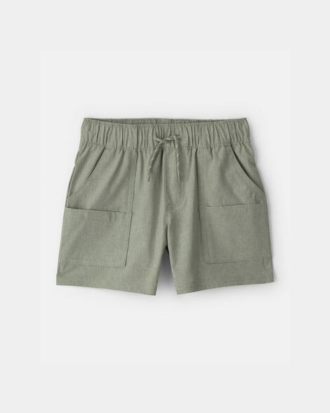 Toddler Boy Woven Pocket Shorts - Green