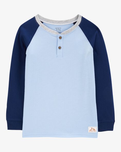 Product image 1 of Kid Raglan-Sleeve Henley Tee