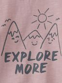 Dusty Rose - Baby Organic Cotton Explore More Graphic Tee, Selected