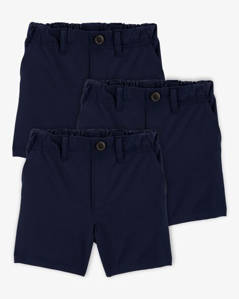 Product image 1 of Toddler 3-Pack Active Pull-On Uniform Shorts - Navy