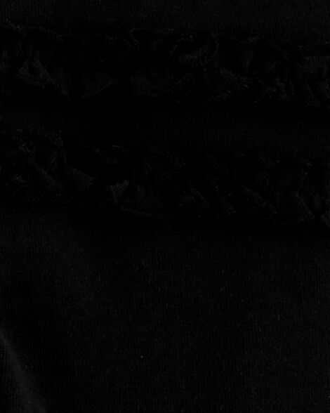  Product image 4 of Baby 2-Pack Ruffle-Detail Cotton Pants - Grey/Black