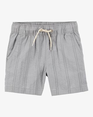 Product image 1 of Baby Seersucker Drawstring Shorts - Grey