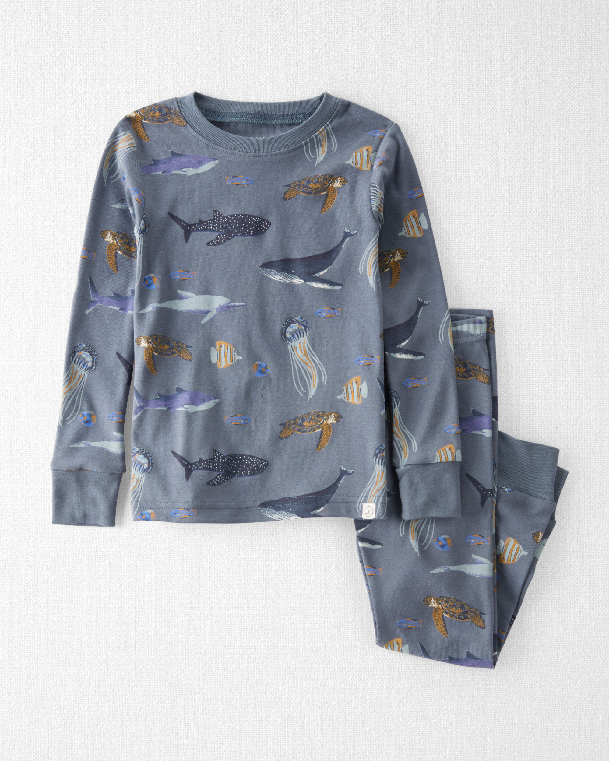 Little Planet Toddler Organic Cotton Pajamas Set 2T Deep Blue Sea 16$