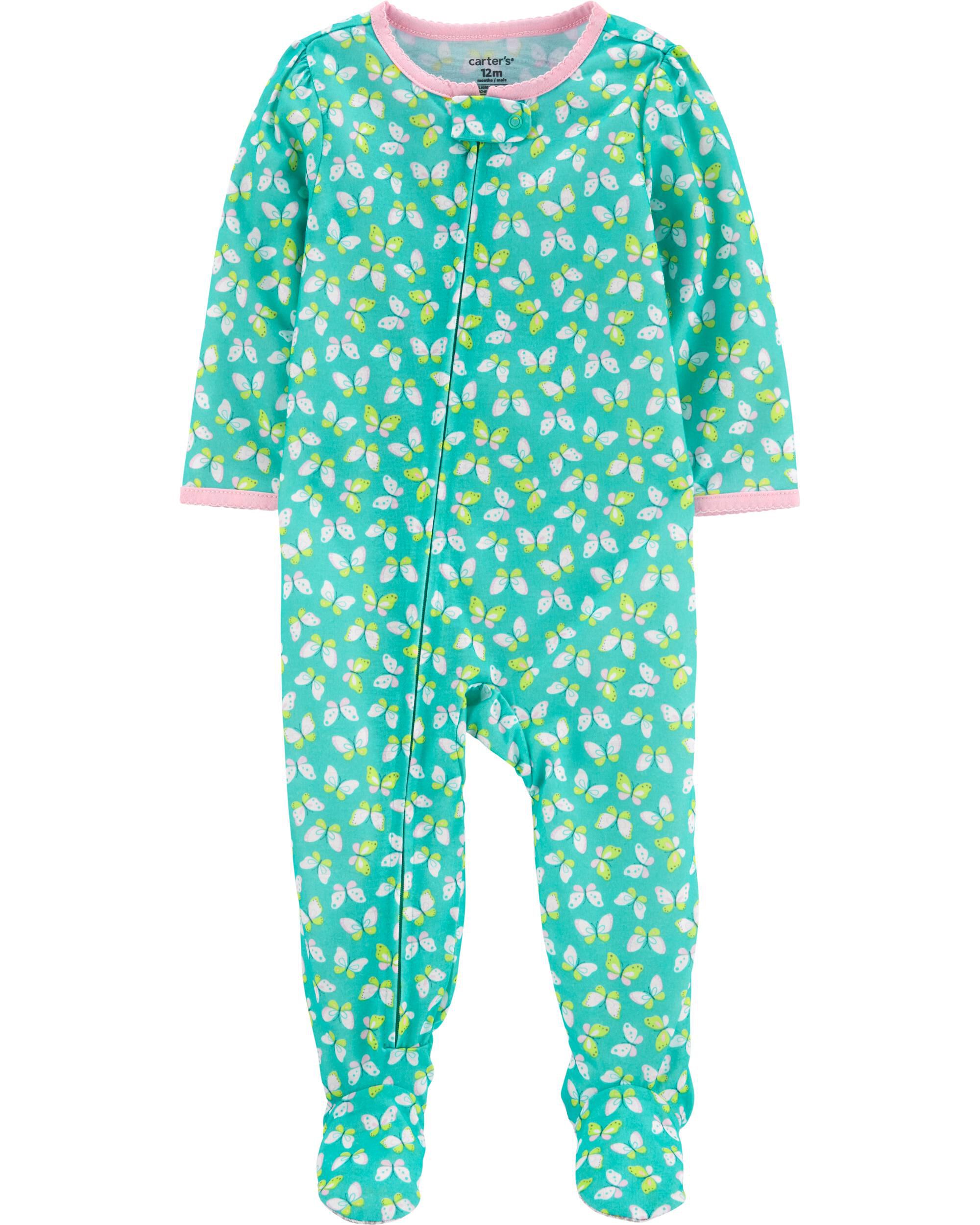 Carters loose fit footed pajamas Clearance
