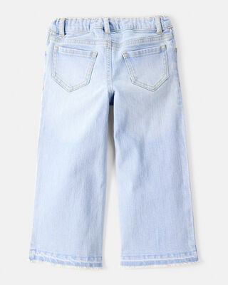 Product image 2 of Toddler  Heart Embroidered Iconic Denim Wide Leg Jeans - Cowboy Wash