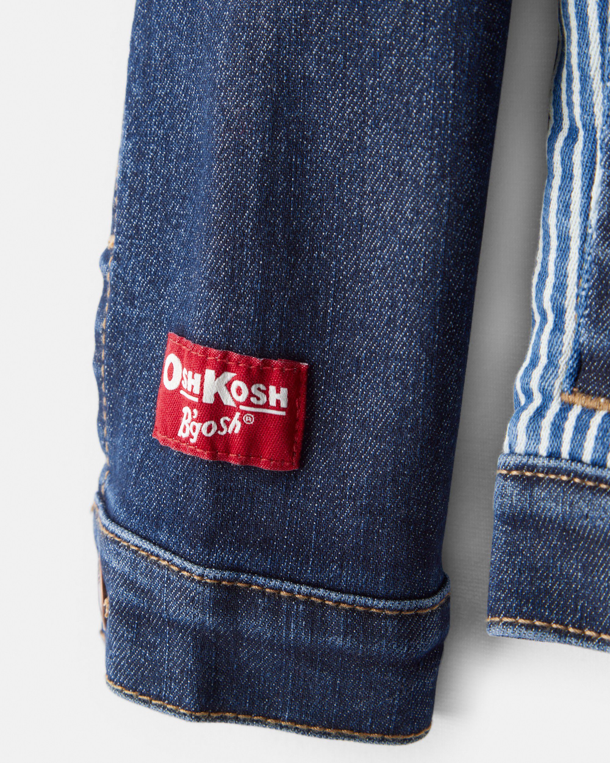 Toddler Sherpa Denim Jacket - Blue