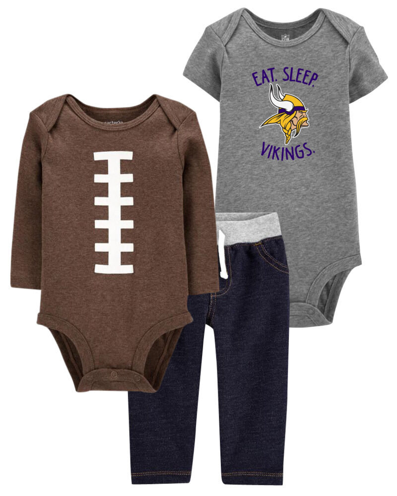 Baby Null 3 Piece Minnesota Vikings Outfit Set Carters Com