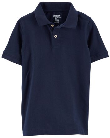 Kid Navy Polo Uniform Shirt