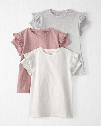 Kid 3-Pack Organic Cotton Flutter T-Shirts