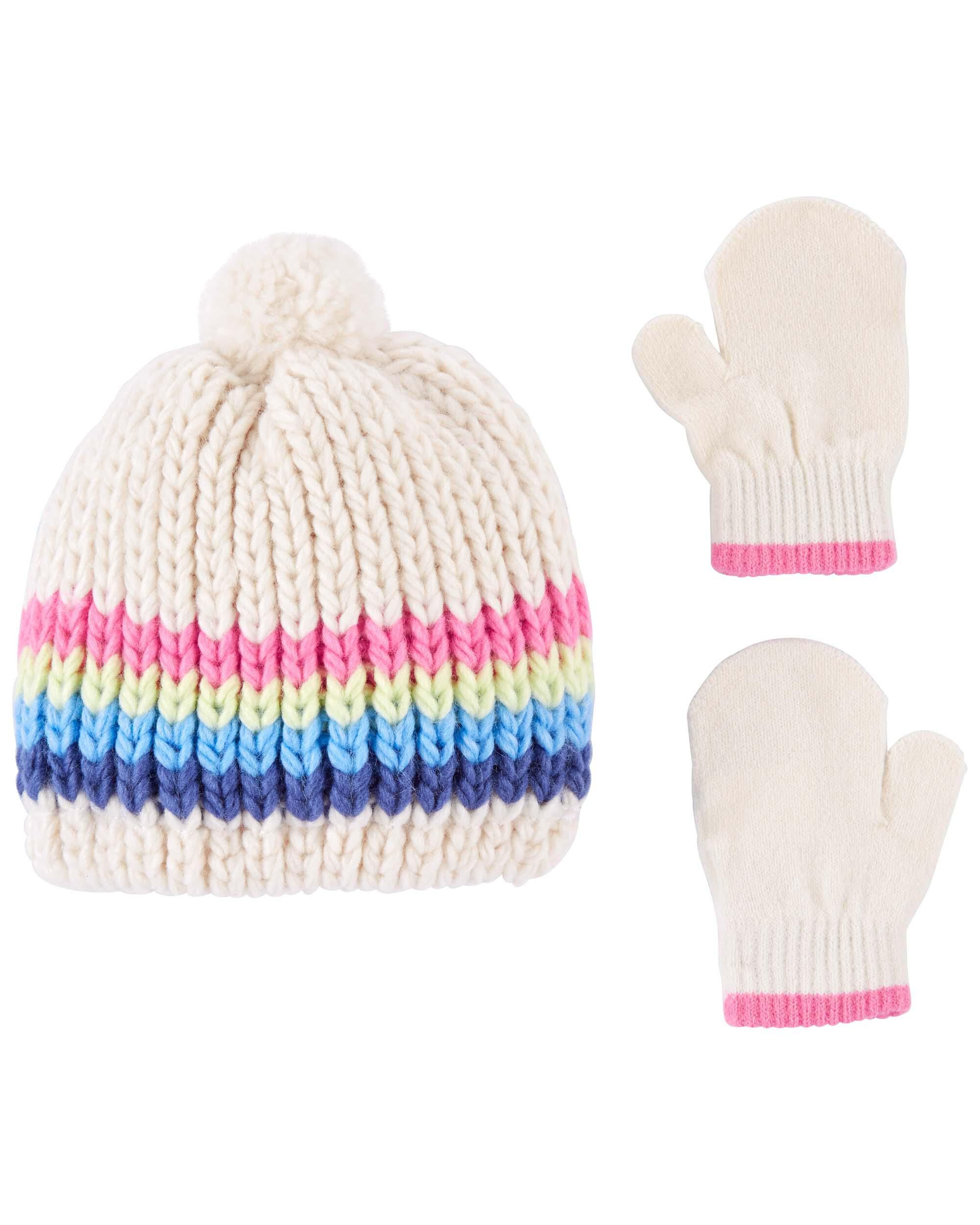 Baby winter hat and mittens clearance