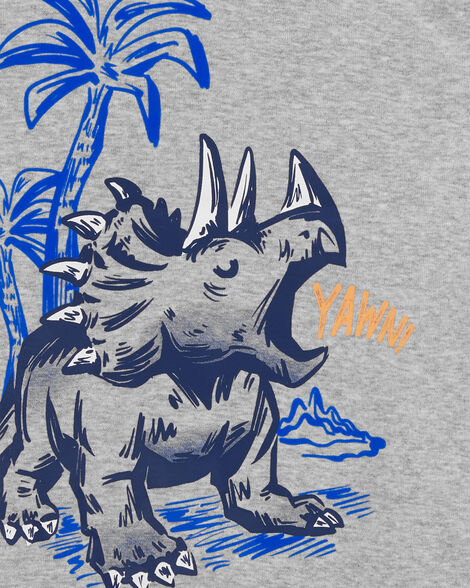  Product image 3 of Toddler 4-Piece Dinosaur Cotton Blend Pajamas