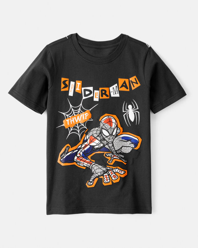 Product image 1 of Boys ©Marvel Spider-Man Halloween Short-Sleeve Graphic Tee - Black