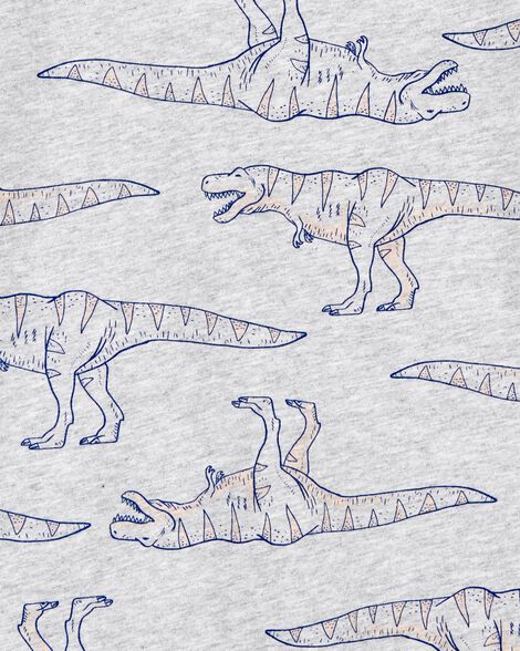  Product image 2 of Kid Dinosaur Print Short-Sleeve Tee - Grey