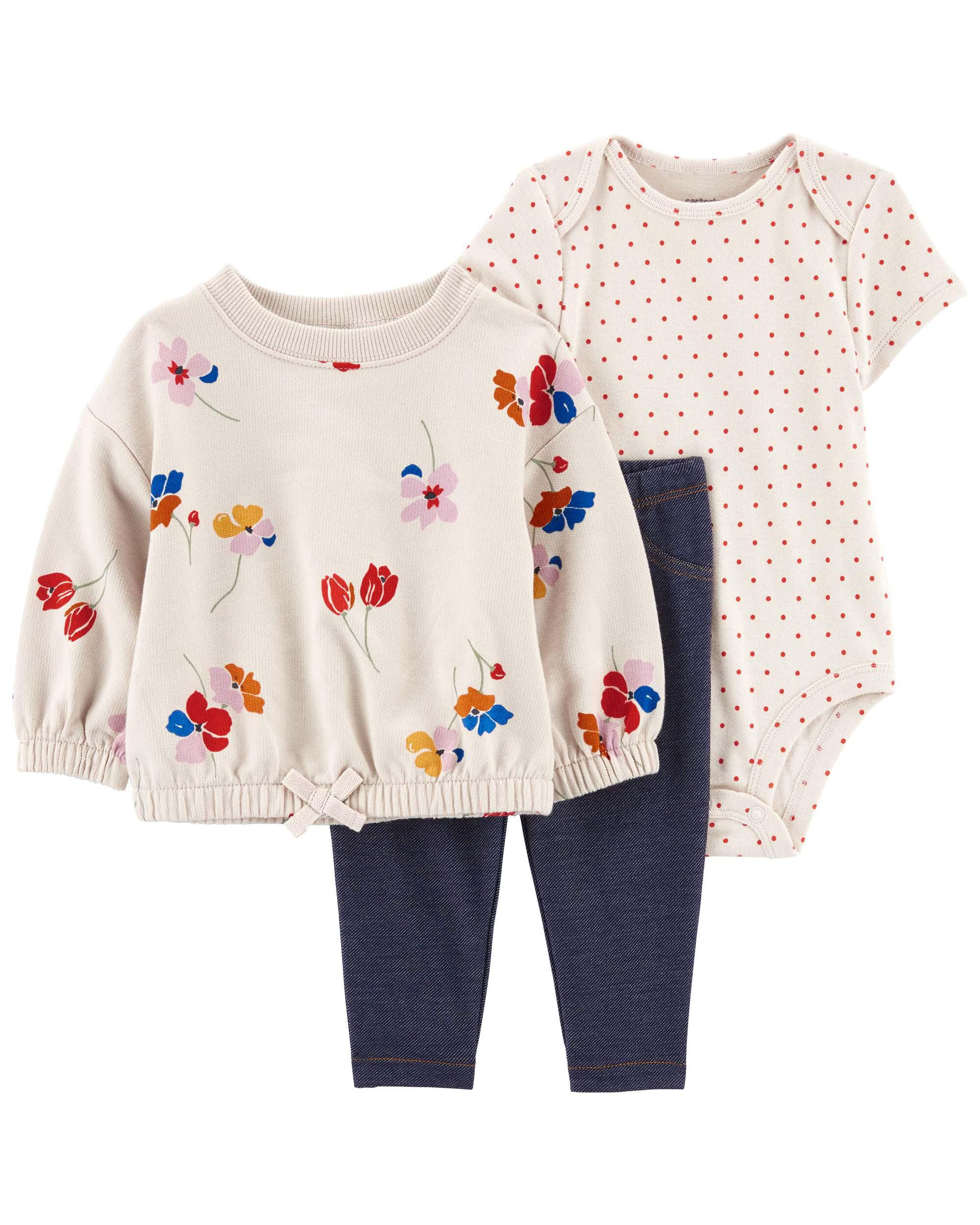 Baby 3 Piece Floral Outfit Set Carter s Carter s
