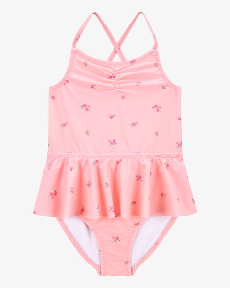  Product image 1 of Toddler 1-Piece Floral Tutu Swimsuit - Pink