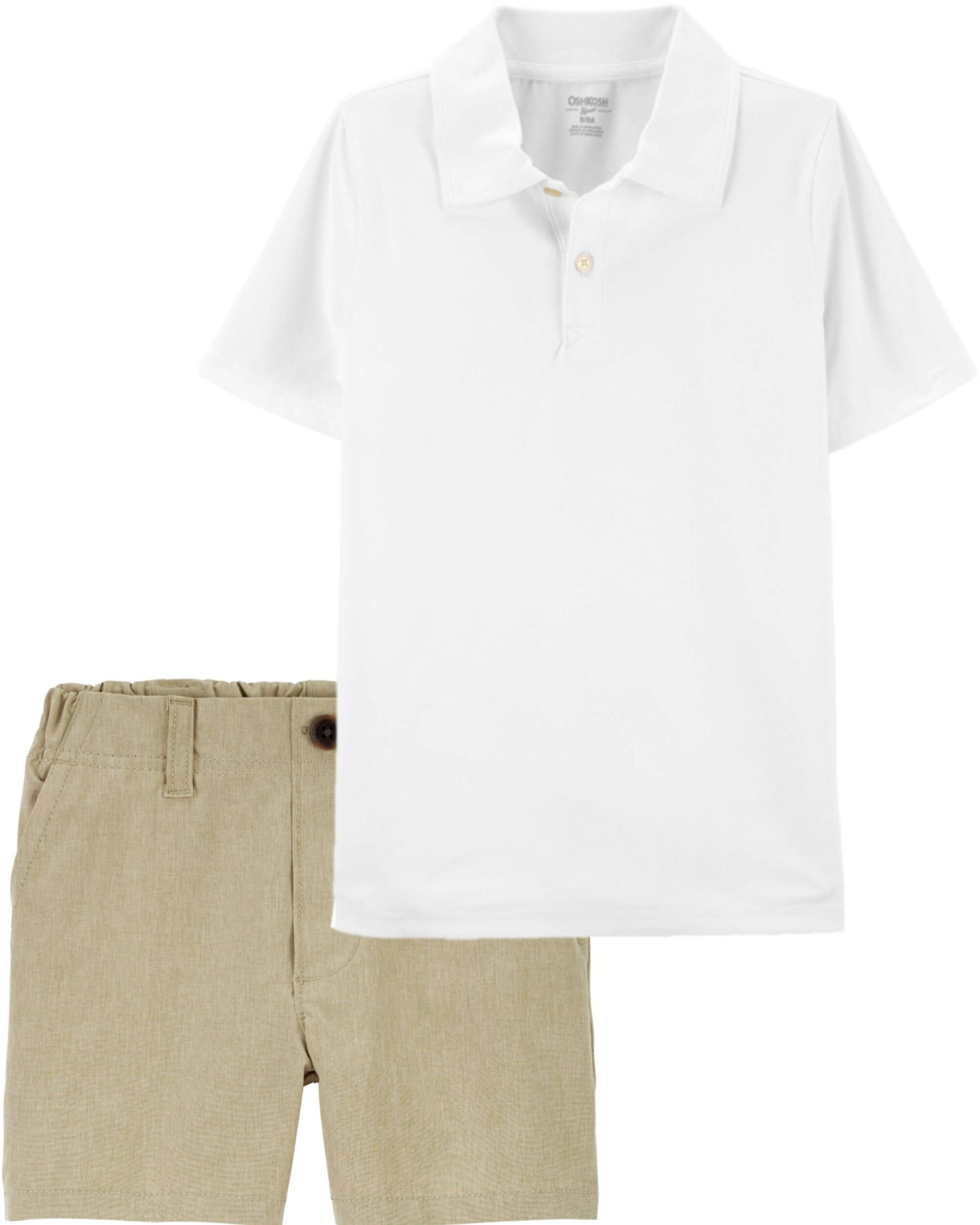 Toddler 2 Piece Active Moisture Wicking Uniform Polo Shorts Set Carter s