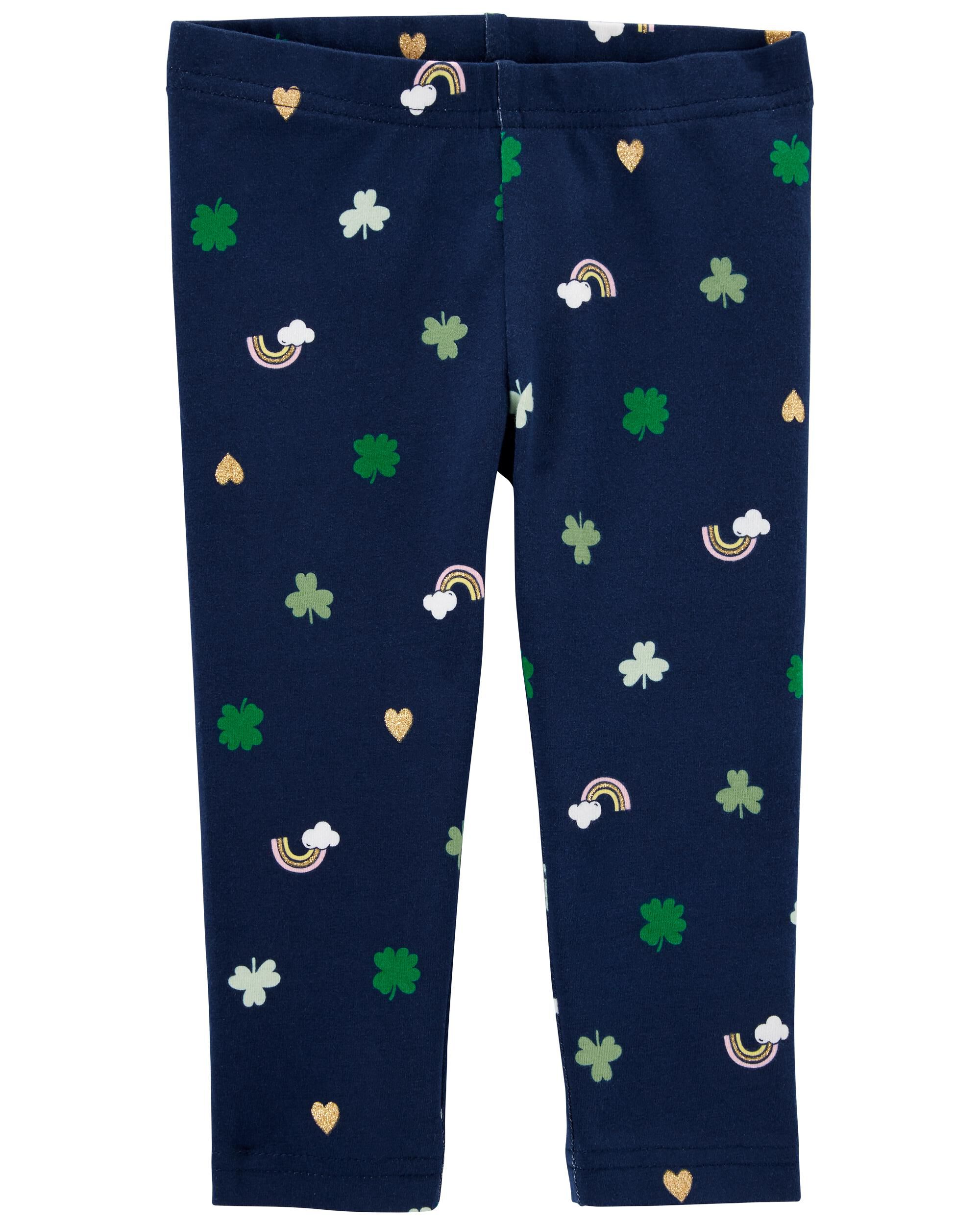 Toddler Navy St. Patrick's Day Capri 