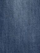 Dark Blue - Kid Drawstring Pull-On Jeans - Dark Blue, Selected