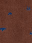 Brown - Toddler Mountain Print Corduroy Button-Front Shacket
, Selected