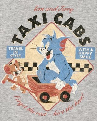 Product image 2 of Toddler Tom and Jerry Graphic Tee - Grey