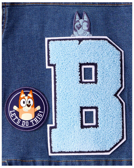 Product image 5 of Toddler Bluey Denim Jacket - Medium Wash