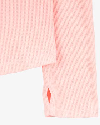 Product image 2 of Kid Waffle Knit Long-Sleeve Tee - Pink