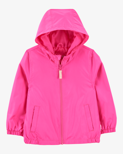 toddler solid windbreaker jacket - pink