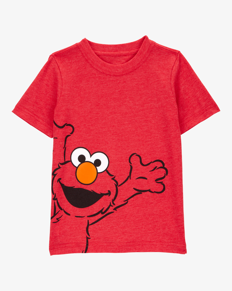 toddler boy sesame street™ elmo short-sleeve graphic tee - red