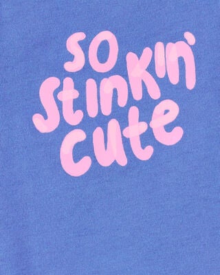 Product image 2 of Baby So Stinkin' Cute Flutter-Sleeve Bodysuit