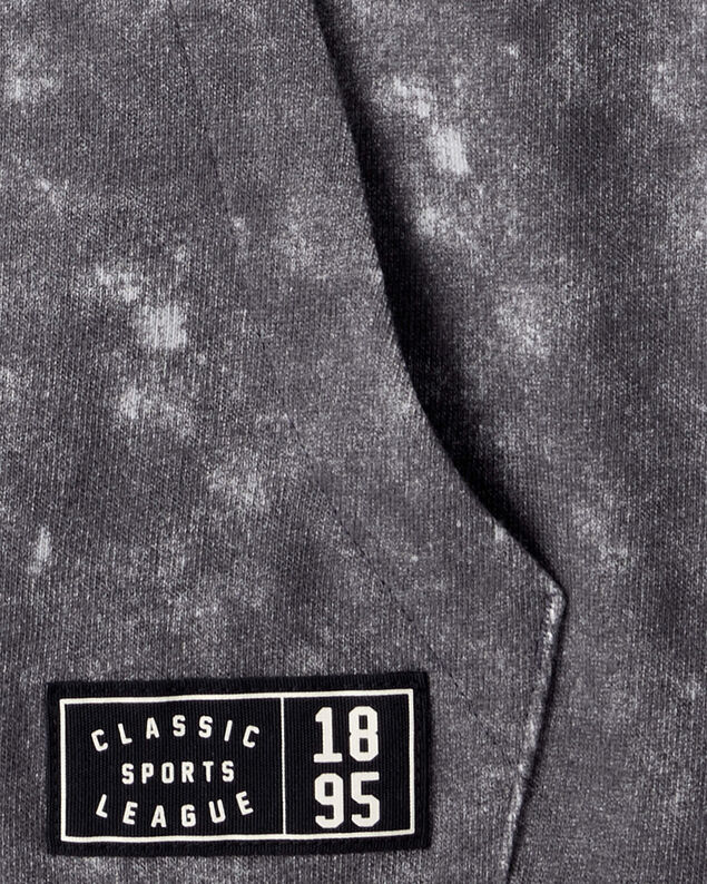 Product image 2 of Boys French Terry Acid Wash Hoodie - Grey